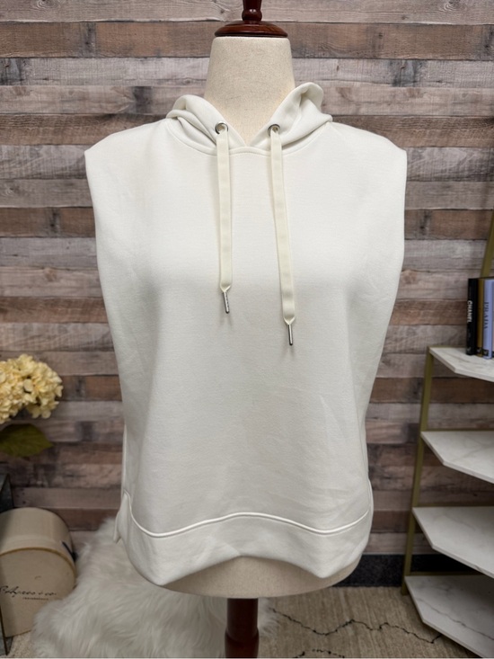 SPANX Tops - Spanx cream sleeveless w/ hoodie medium